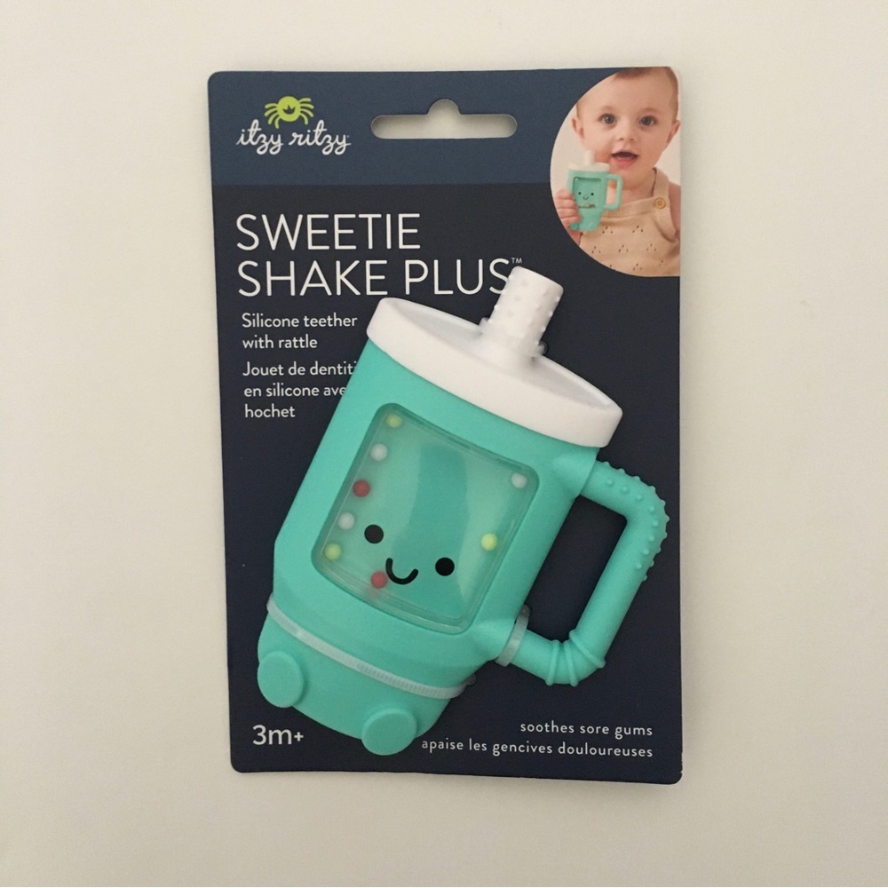 NEW Itzy Ritzy Sweetie Shake Plus Silicone Teether